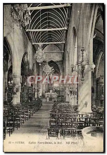 Cartes postales Vitre Eglise Notre Dome