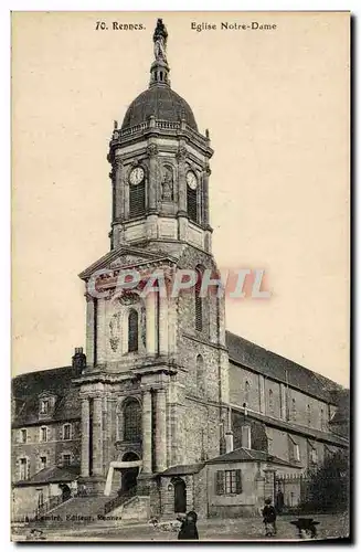 Cartes postales Rennes Eglise Notre Dame