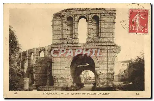 Cartes postales Bordeaux Les Ruines Du Palais Gallien