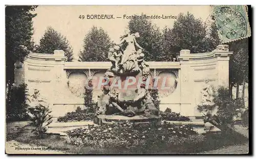 Cartes postales Bordeaux Fontaine Amedee Larrieu