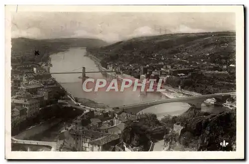 Moderne Karte Vienne Vue d&#39ensemble des 4 ponts et Ste Colombe