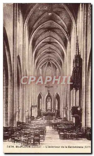 Cartes postales St Flour L&#39Interieur De La Cathedrale