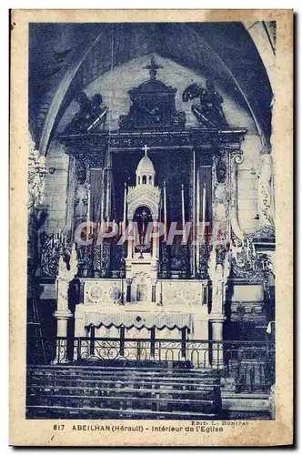 Cartes postales Abeilhan Interieur De I&#39Eglise