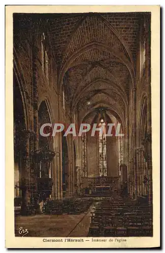 Cartes postales Clermont I&#39Herault Interieur De I&#39Eglise