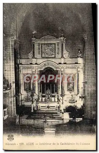 Cartes postales Agde Interieur De La Cathedrale St Etienne