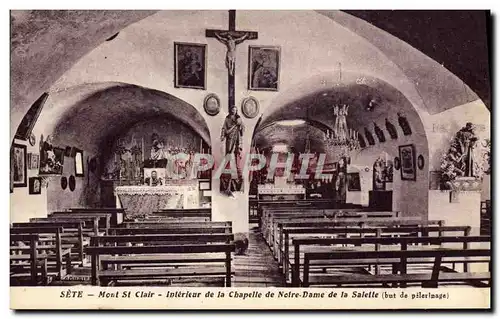 Ansichtskarte AK Sete Mont St Clair Interieur De La Chapelle De Notre Dame De La Salelle