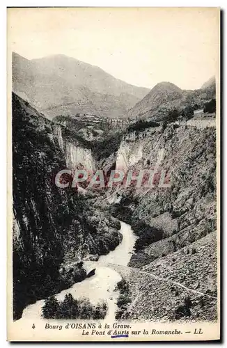 Cartes postales Bourg D&#39Oisans A La Grave Le Pont D&#39Auris Sur La Romanche