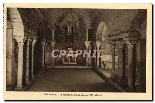 Cartes postales Grenoble La Crypte De SAint Laurent