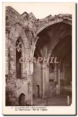 Cartes postales Villeneuve Les Avignon La chartreuse Nef de l&#39eglise