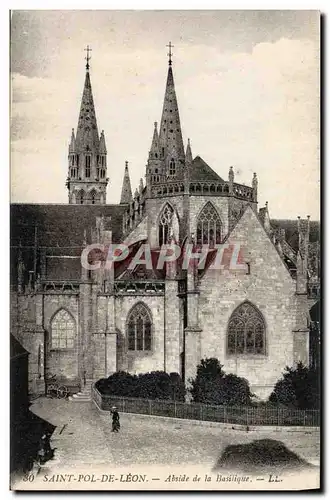 Cartes postales Saint Pol De Leon Abside De La Basilique