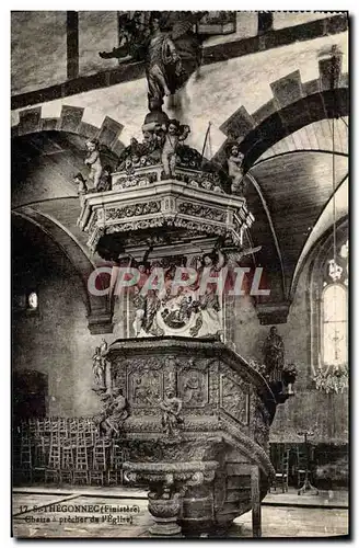 Cartes postales Saint Thegonnec Chaire a Precher De l'eglise