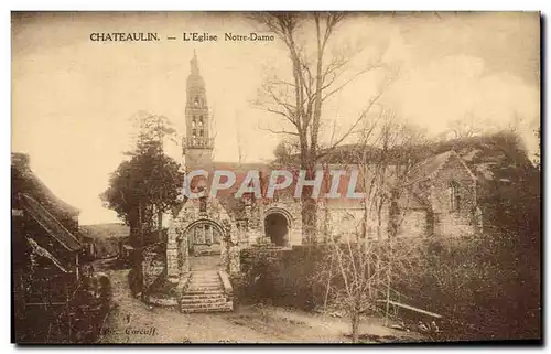 Ansichtskarte AK Chateaulin L&#39Eglise Notre Dame