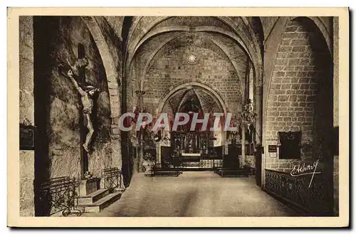 Cartes postales Moustiers Ste Marie Interieur de la chapelle