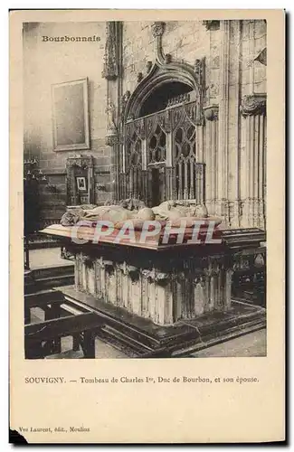 Cartes postales Souvigny Tombeau de Charles Dur Bourbon