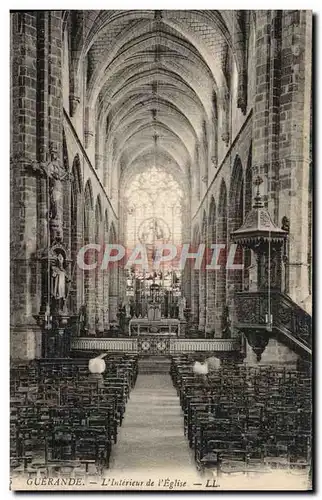 Cartes postales Guerande L'Interieur de L'Eglise