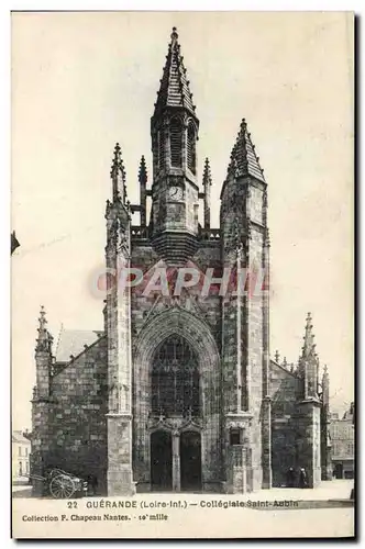 Ansichtskarte AK Guerande Collegiale St Aubin