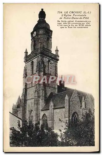 Cartes postales Le Croisic L'Eglise Paroissiale de Notre Dame de Pitie
