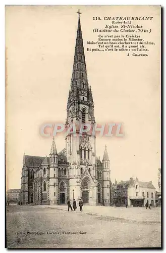 Cartes postales Chateaubriant Eglise St Nicolas