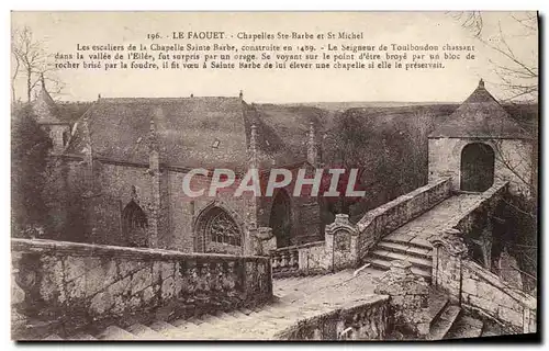 Cartes postales Le Faouet Chapelle Saint Barbe et St Michel