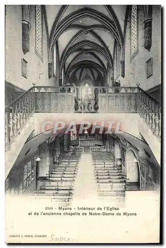 Cartes postales Myans Interieur de L&#39Eglise et de l&#39ancienne Chapelle de Notre Dame de Myans