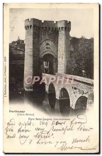 Cartes postales Parthenay Porte Saint Jacques Vue Exterieure
