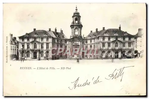 Cartes postales Rennes L&#39Hotel de Ville