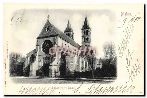 Cartes postales Melun Eglise Notre Dame