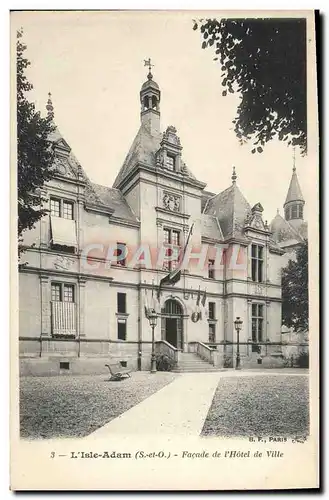 Cartes postales L&#39Isle Adam Facade de L&#39Hotel de Ville