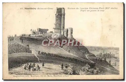Cartes postales Montlhery Ruines de l'ancien Chateau Fort