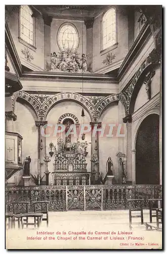 Ansichtskarte AK Interieur de la chapelle du carmel de Lisieux