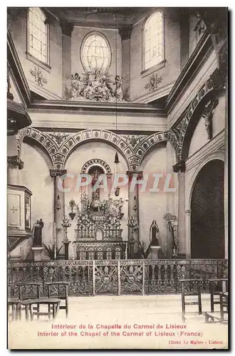 Cartes postales Interieur de la chapelle du carmel de Lisieux