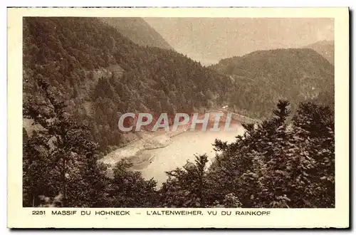 Ansichtskarte AK Massif du Hohneck L&#39Altenweiher vu du Raibkopf