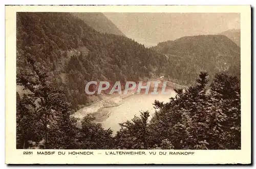 Cartes postales Massif du Hohneck L&#39Altenweiher vu du Raibkopf
