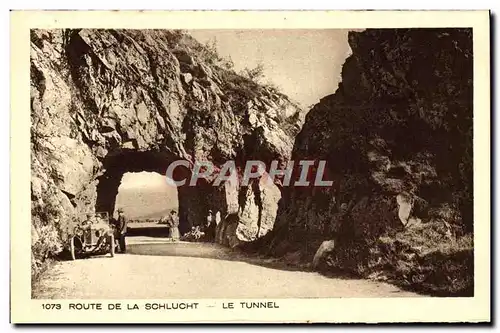 Ansichtskarte AK Route de la Schlucht Le tunnel
