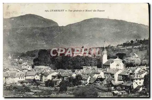 Cartes postales Chambery Vue Generale et Massif des Bauzes