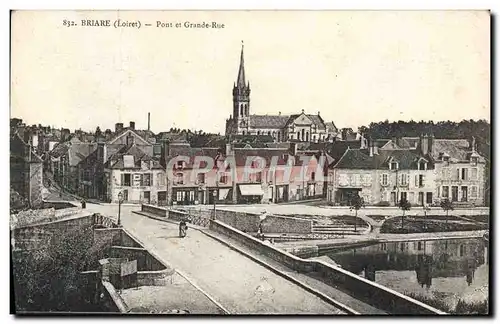 Cartes postales Briare Pont et Grande Rue