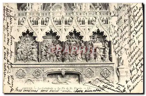 Cartes postales Amiens La Cathedrale La Vie de St Firmin