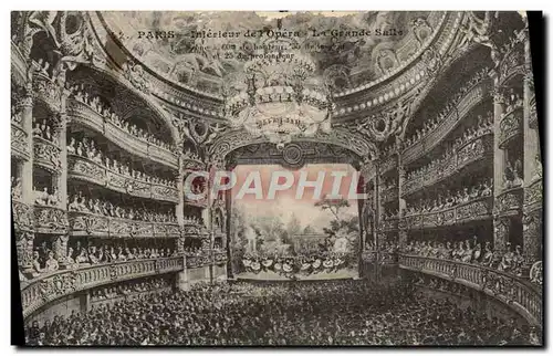 Cartes postales Paris Interieur de l&#39Opera La grande salle