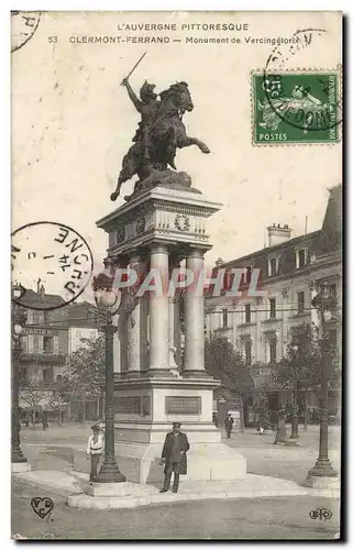 Cartes postales L&#39Auvergne Clermont Ferrand Monument de Vercingetori