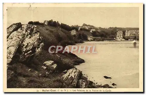 Ansichtskarte AK Saiut Cast Les Falaises de la Pointe de la Garde