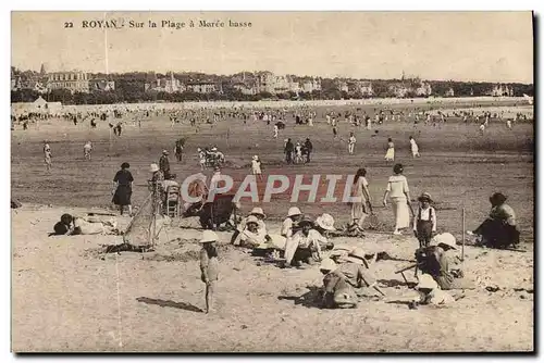 Cartes postales Royan Sur la Plage a Maree Basse