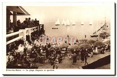 Cartes postales Evian les Bains La Plage