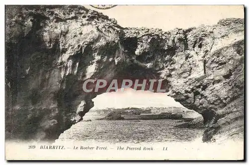 Cartes postales Biarritz le Rocher Perce