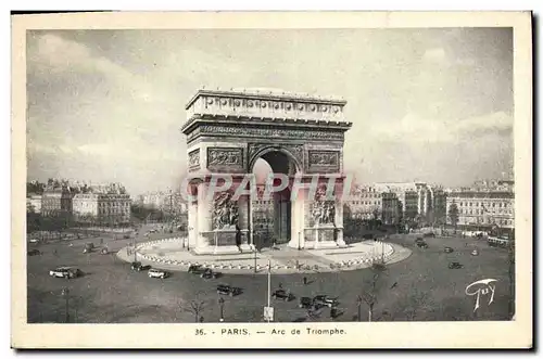 Cartes postales Paris Arc de Triomphe