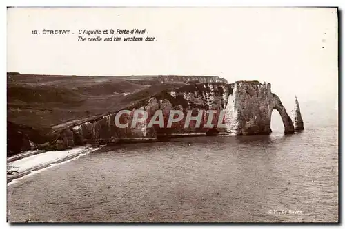 Cartes postales Etretat l&#39Aiguille et la Porte d&#39Aval