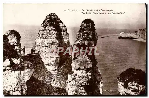 Ansichtskarte AK Etretat La Chambre des Demoiselles