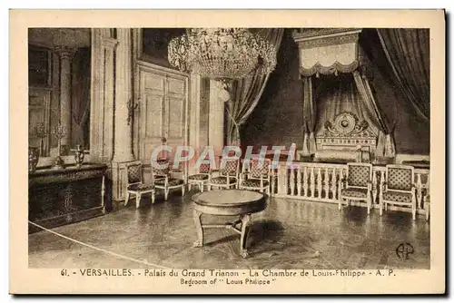 Cartes postales Versailles Palais du Grand Trianon La chambre de Louis Philippe