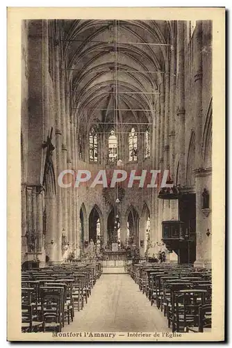 Cartes postales Montfort L&#39Amaury Interieur de L&#39Eglise