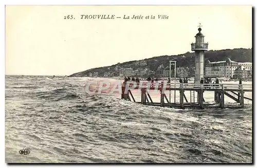 Cartes postales Trouville la Jetee et la Ville