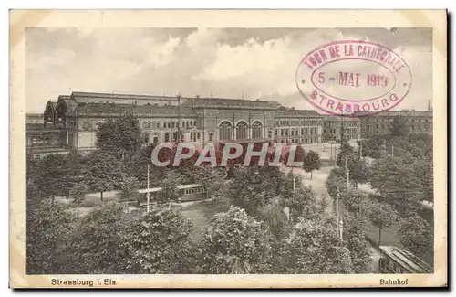 Cartes postales Strassburg Els Bahnhof